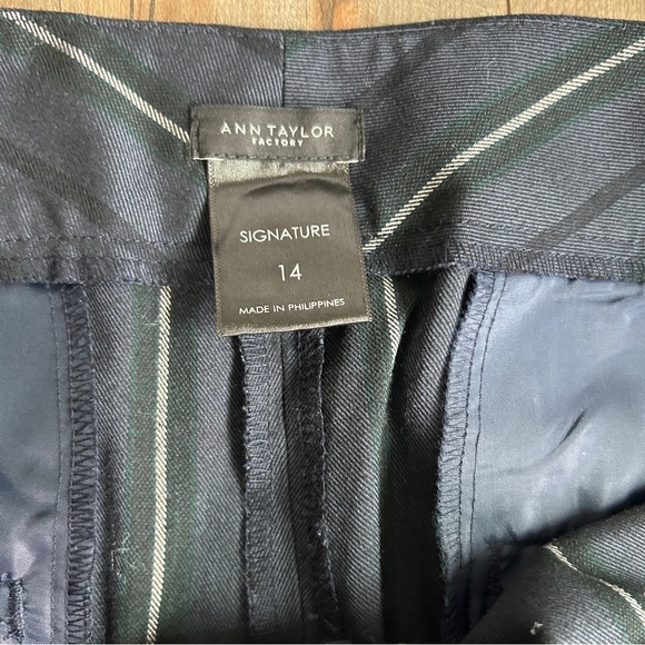 Ann Taylor Blue Pinstripe Trousers - Picture 5 of 5